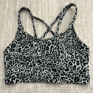 Leopard Print Women's Sports Bra